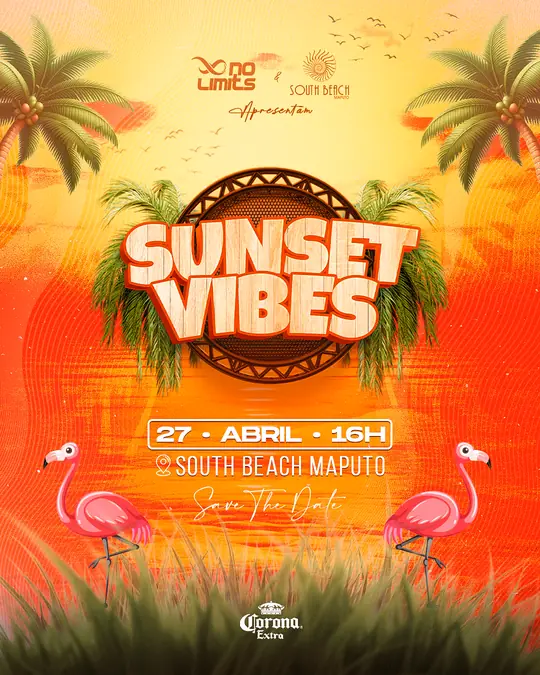 Cartaz Sunset Vibes Abril 2024